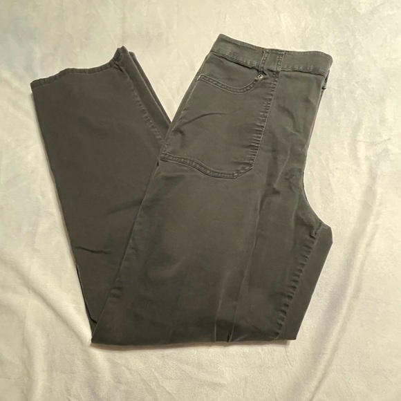 Gloria Vanderbilt women’s size 12 lightweight black/gray pants deep pockets - Picture 3 of 9